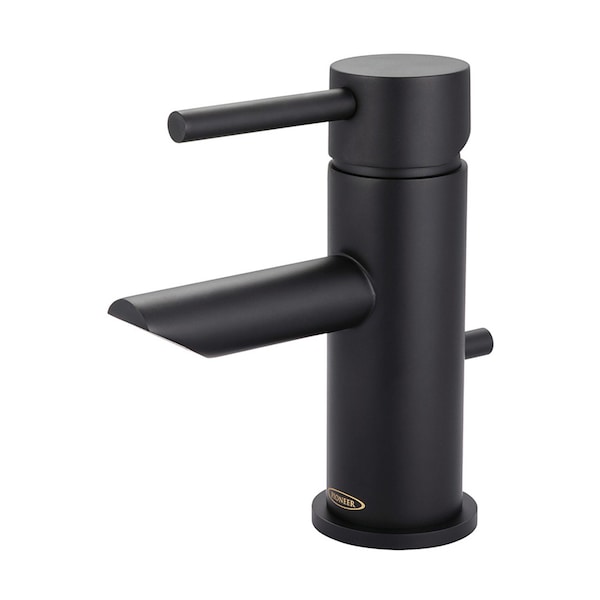Pioneer Industries Single Handle Bathroom Faucet, Compression Hose, Matte Black, Weight: 6.4 3MT170-MB - main